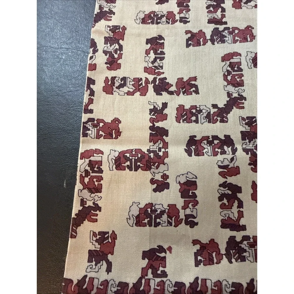 Vintage Sunkyung Sa silk scarf with a baroque animal print. 10